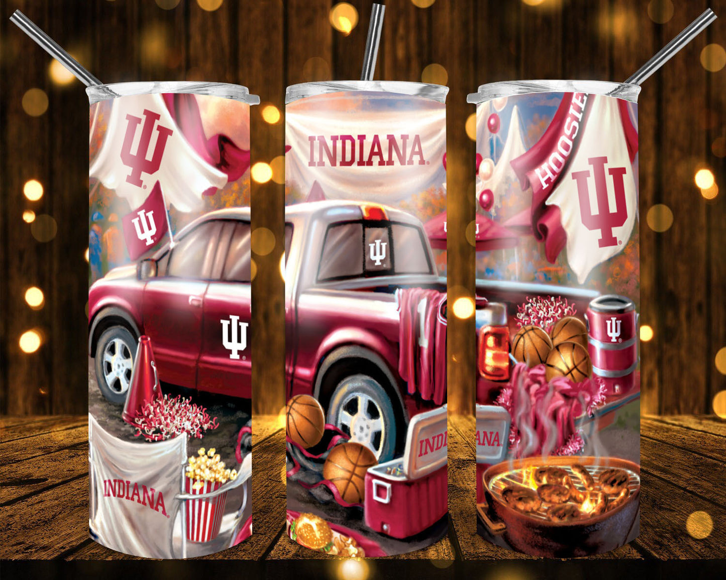 College Truck football team tumblers