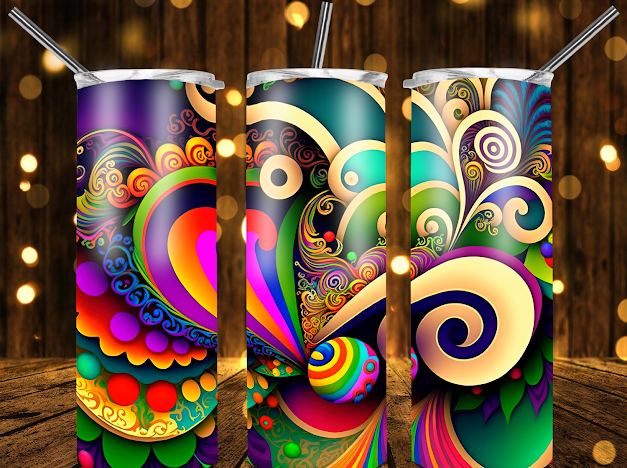 Mardi Gras tumblers