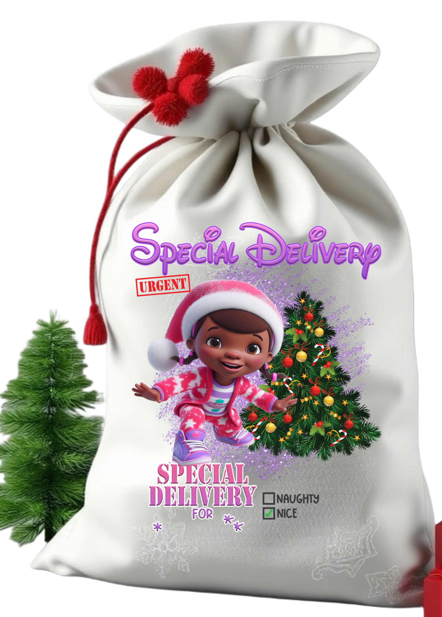 Santa sack get them personalize with child photo and name