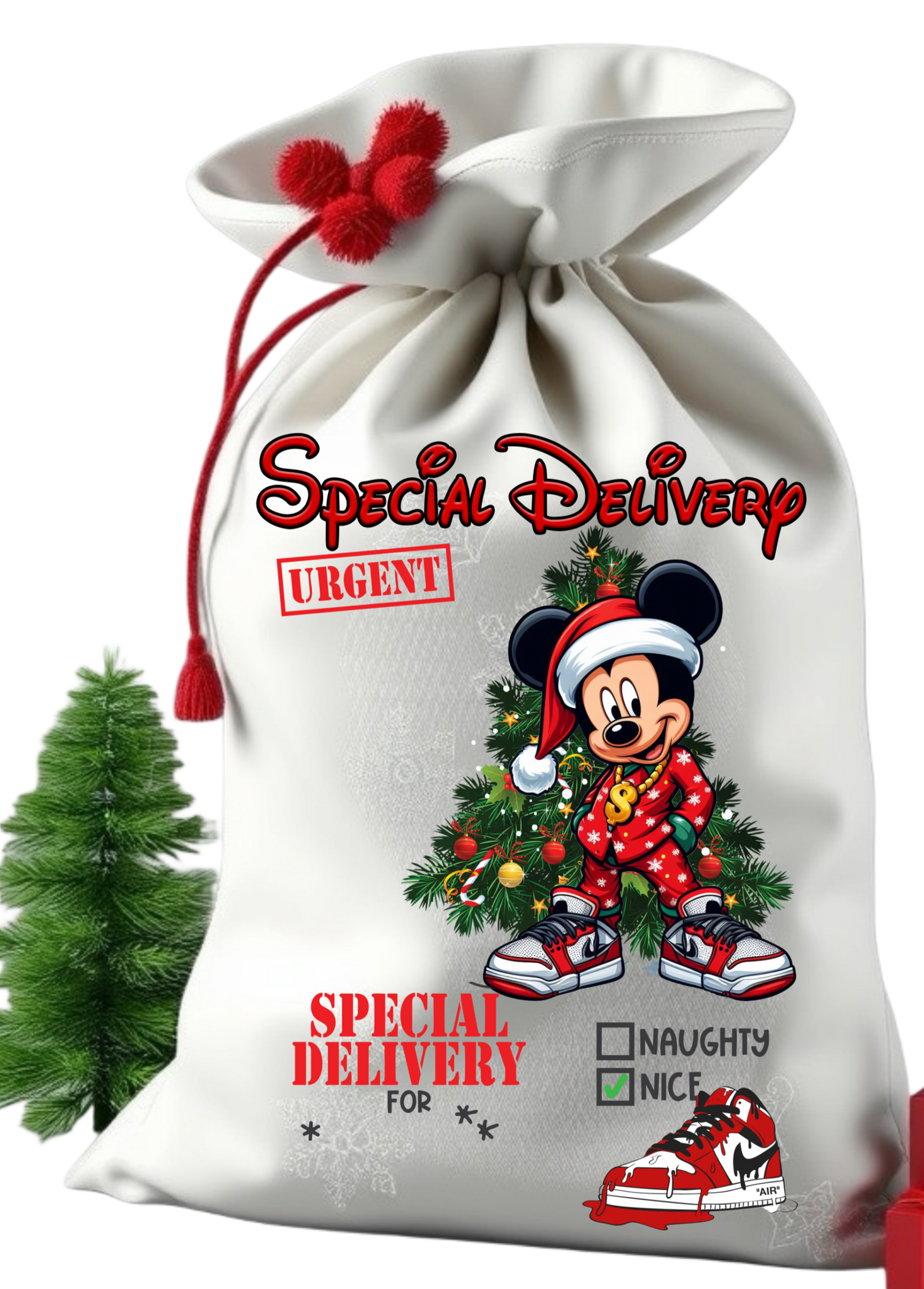 Santa sack get them personalize with child photo and name