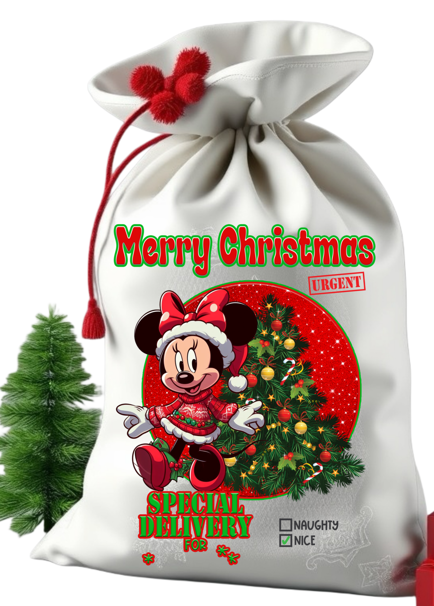 Santa sack get them personalize with child photo and name