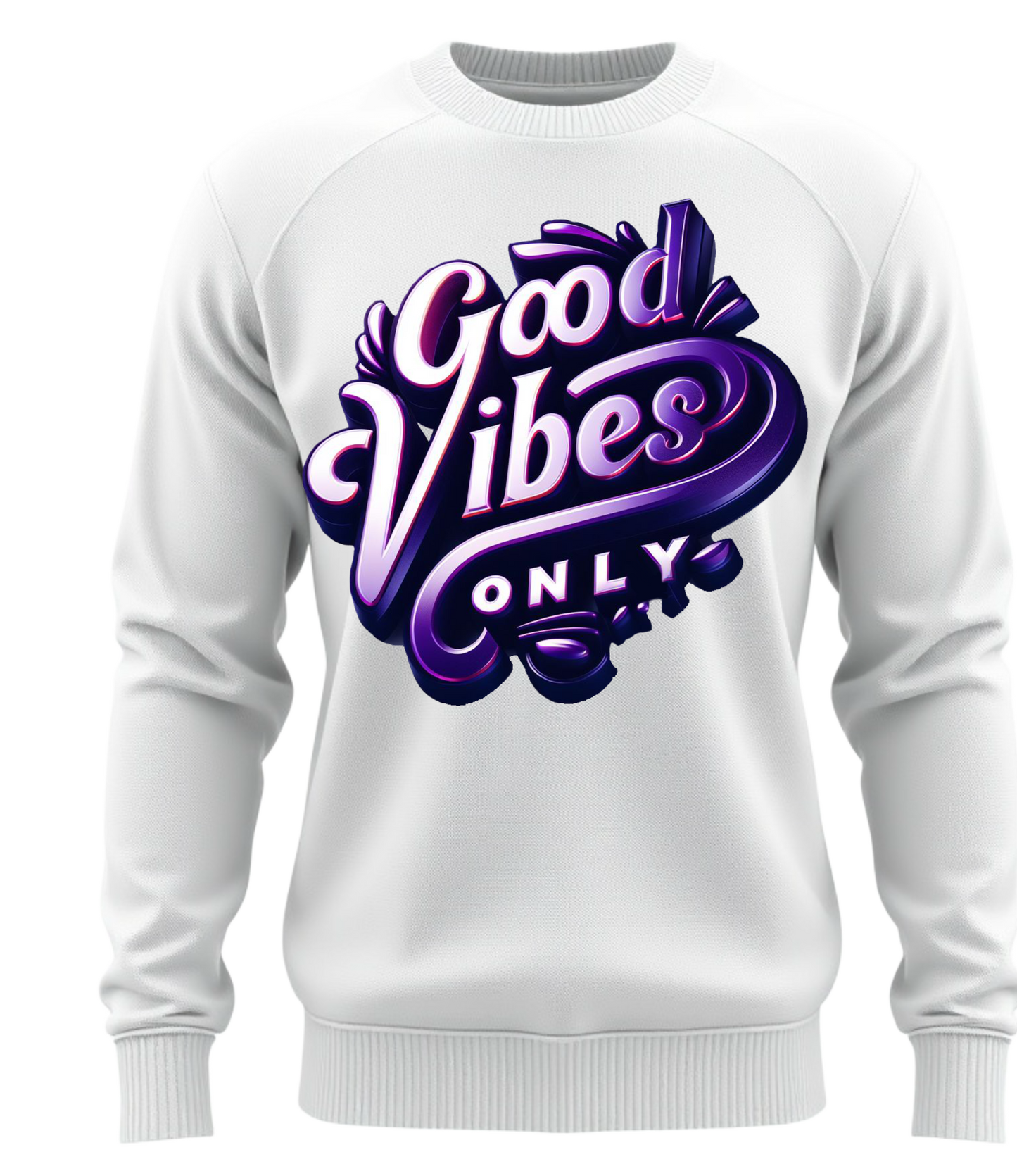 Positive positive & purple vibe pull over 1