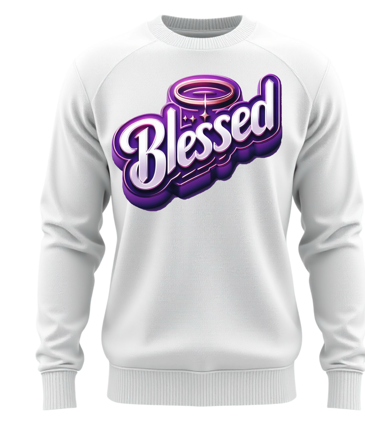 Positive positive & purple vibe pull over 1