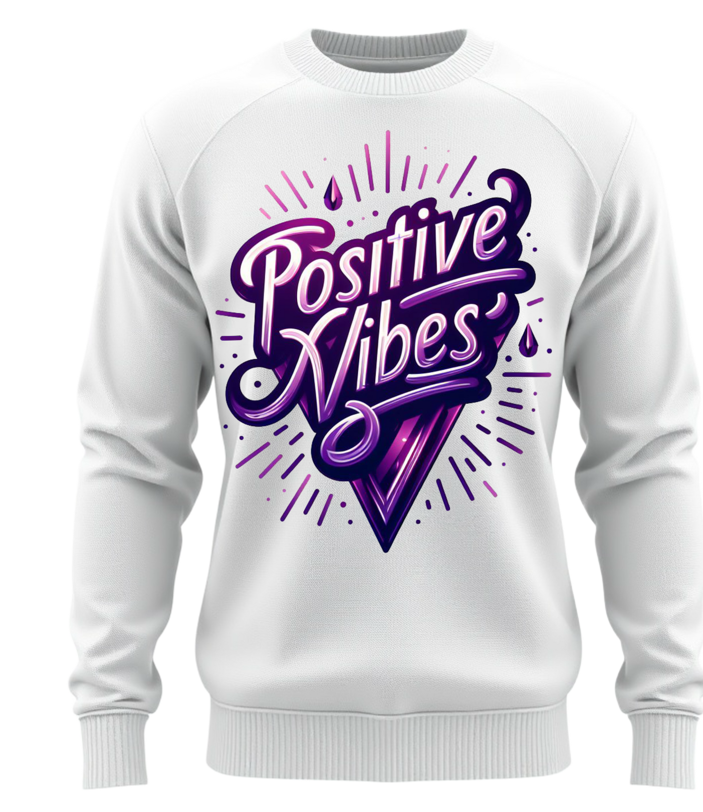 Positive positive & purple vibe pull over 1