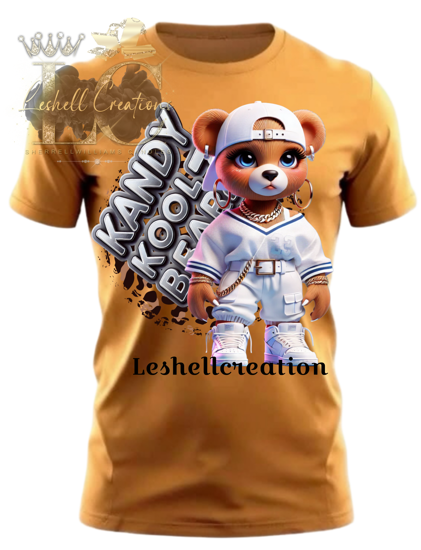 Kandy Koolz Bear in white pullover & shirt