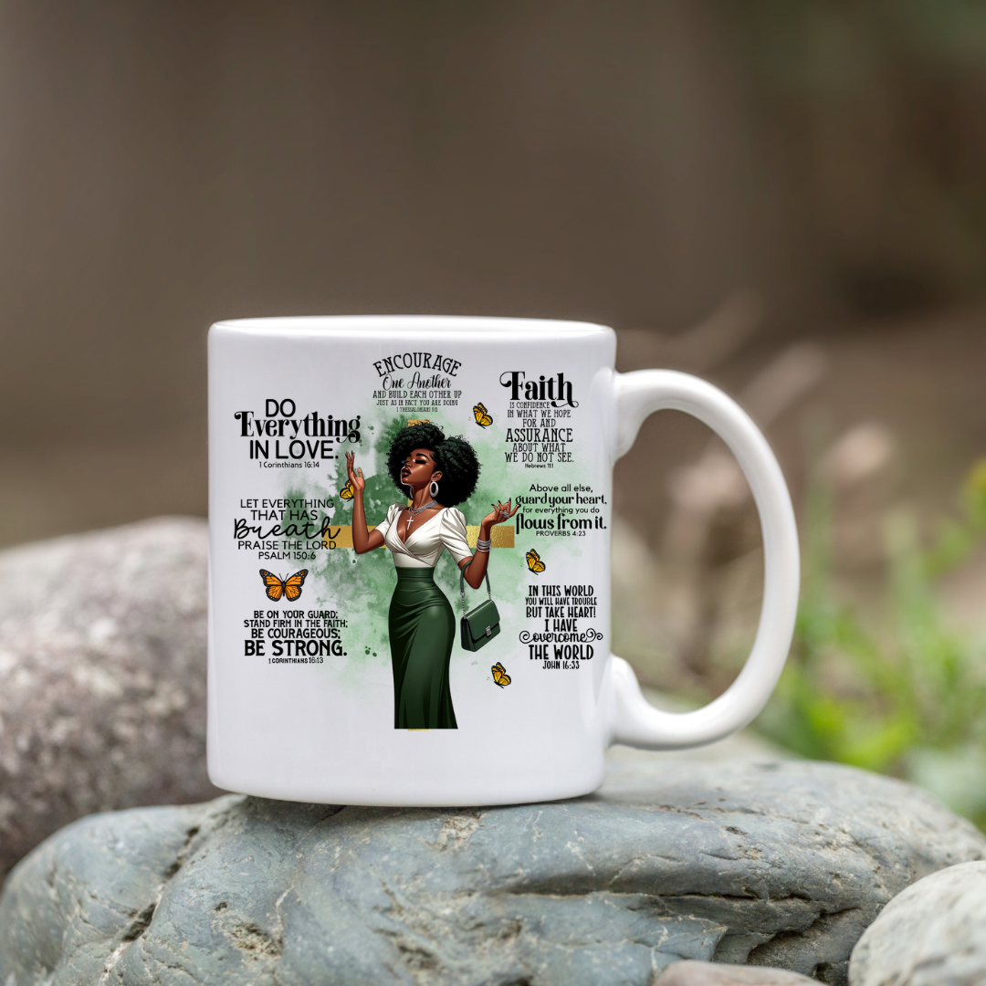 Give God the praise shirt and cup set 2